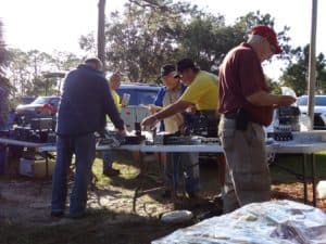 Ron KP2N and Bob N2ESP at the sinking SPARC table