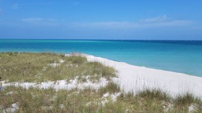 A picture of the Gulf of Mexico from Egmont Key State Park